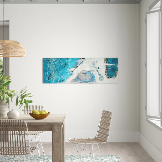Abstract 595 Graphic Art Print on Wrapped Canvas