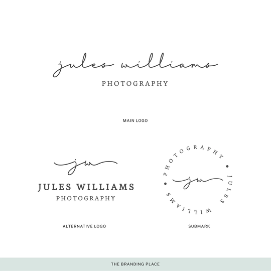Photography Logo - Premade Logo & Branding Kit | Event Planner Feminine Fashion Boutique Store Design | No.169