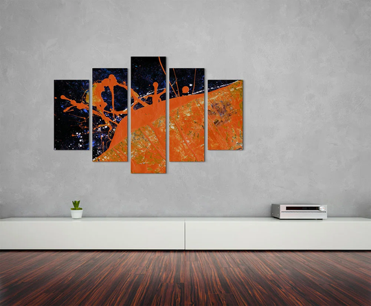 Enigma Abstract 675 Graphic Art Print Multi-Piece Image on Canvas