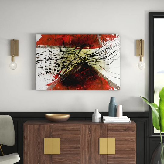 Enigma Abstract 711 Graphic Art Print on Canvas