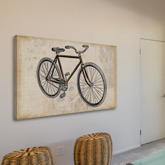 Bike - Wrapped Canvas Graphic Art Print