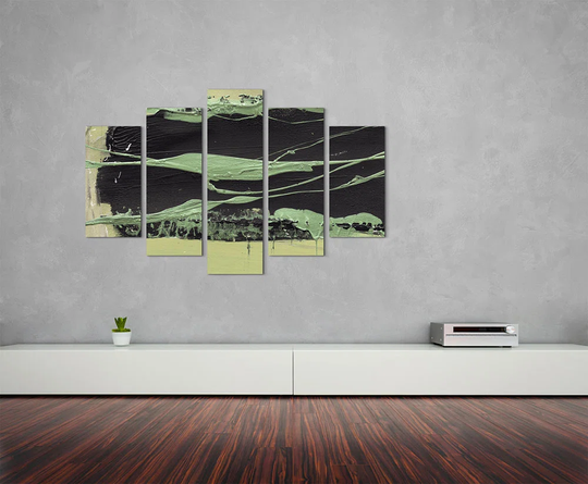 Enigma Abstract 506 Graphic Art Print Multi-Piece Image on Canvas