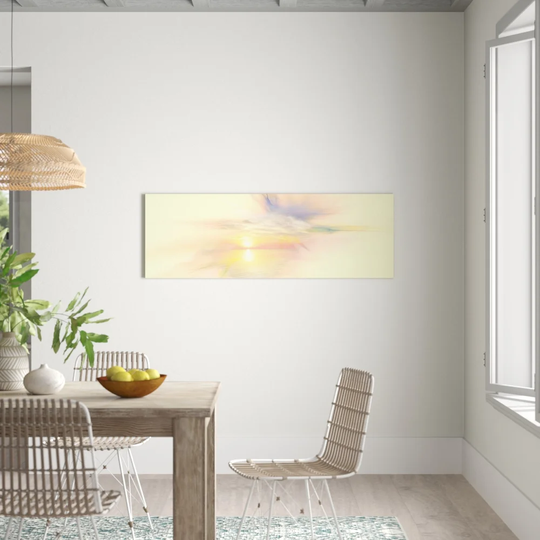 Panorama Abstract 310 Graphic Art Print on Canvas