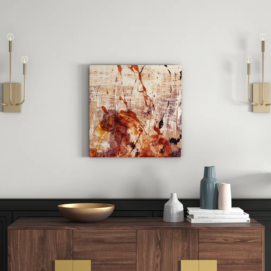 Enigma Abstract 530 Graphic Art Print on Canvas