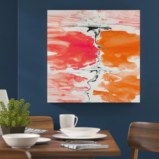 003 Abstract Graphic Art Print on Canvas