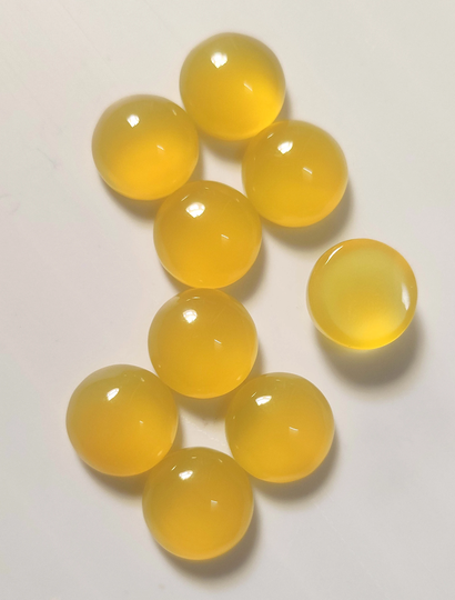 Mango Chalcedony, 6 Mm To 30 Round Shape Cabochon, Loose Gemstone For Bezel Setting, Flat Back, Calibrated Gemstone, Jewelry Supplies Cab