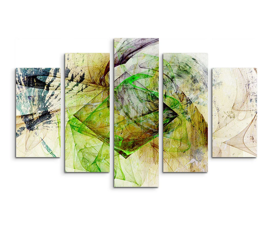 Enigma Sculpture Abstract 1383 Graphic Art Print Multi-Piece Image on Canvas