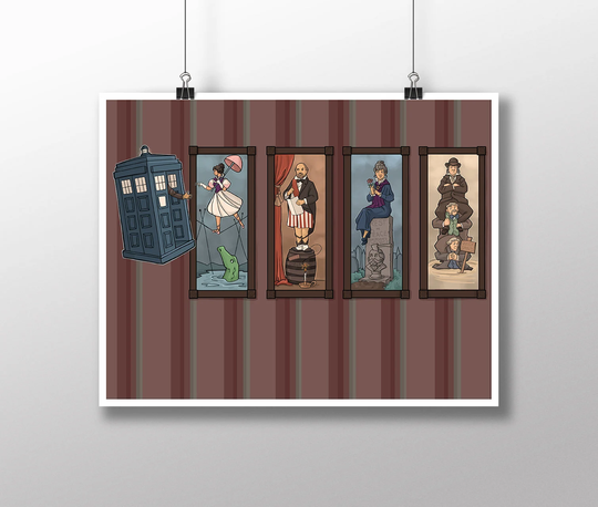 Who Mansion Panel - Medium Print | Item 03-729-Bb
