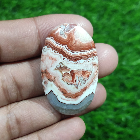 Rosetta Jasper Gemastone 42x26 Mm Oval Cabochon 56 Ct Smooth Pendant Necklace Making Jewelry Stone Handmade Polish