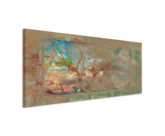 Enigma Panorama Abstract 919 Graphic Art Print on Canvas
