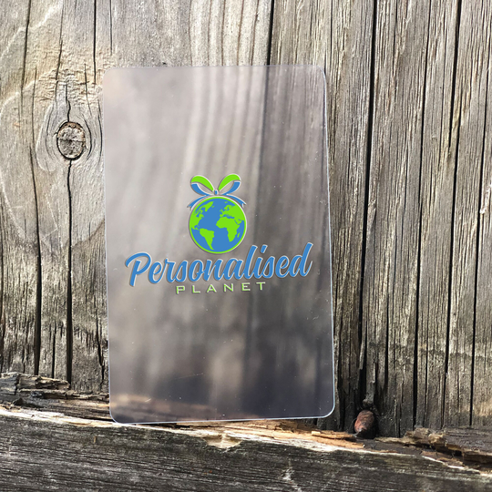 Personalised Custom Clear PVC Business Cards Luxury Translucent Frosted Matt Finish Full Colour Uv Direct Printing With White