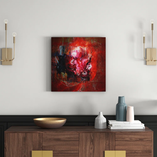 Enigma 1228 Abstract Graphic Art Print on Canvas