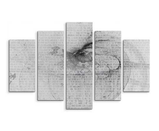Enigma Sculpture Abstract 1225 Graphic Art Print Multi-Piece Image on Canvas