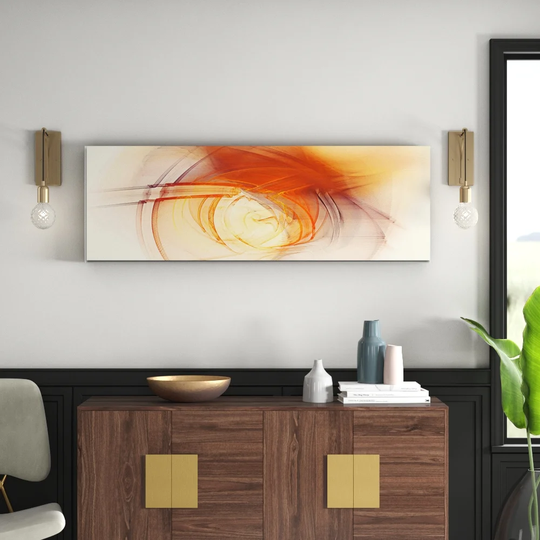 Panorama Abstrakt 288 Graphic Art Print on Canvas
