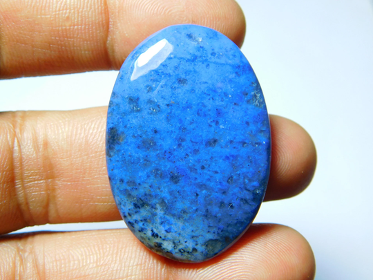 A Rare Quality Dumortierit Quartz Cabochons, Top Quality Loose Gemstone 60Cts. | 40x27mm