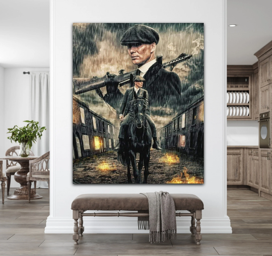 Canvas Peaky Blinders, Print, Picture Canvas, Wall Art, Cillian Murphy, Picture, Photo, Tommy Shelby