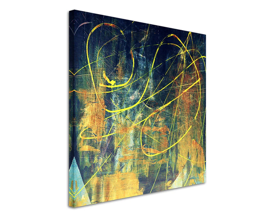Enigma Abstract 946 Graphic Art Print on Canvas