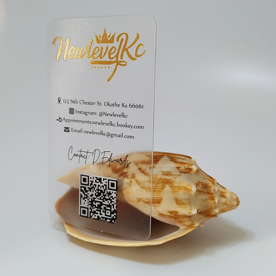Transparent Business Card Gilded, Personalized 500 Pcs PVC Card, Plastic Credit