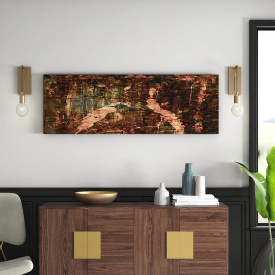 Enigma Panorama Abstract 629 Graphic Art Print on Canvas