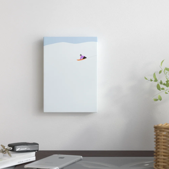 Sledder by Jorey Hurley - Wrapped Canvas Graphic Art Print
