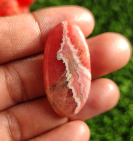 54 Cts Top Quality Pink Rhodochrosite Cabochon Oval Shape 40x19 Mm Smooth Gemstone Jewelry Making Handmade Immaculate