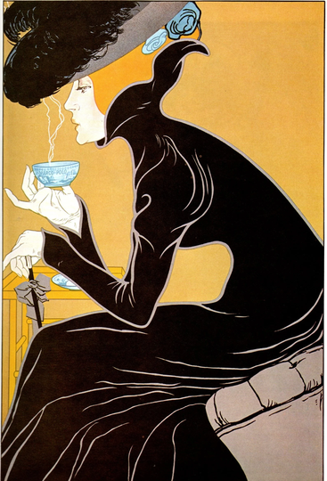 Original Vintage Art Nouveau Poster For Marco Polo Tea