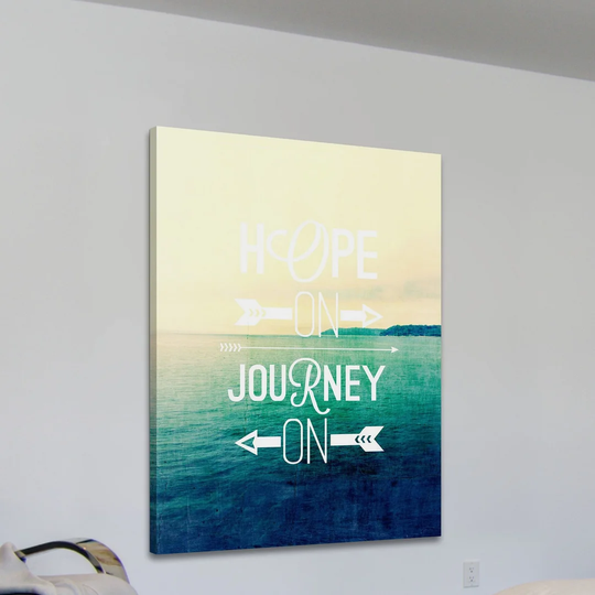Hope on Journey on by Sylvia Cook - Wrapped Canvas Graphic Art Print