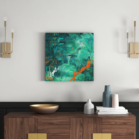Enigma Abstract 893 Graphic Art Print on Canvas