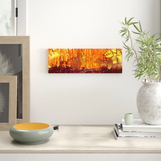 Enigma Panorama Abstract 633 Graphic Art Print on Canvas
