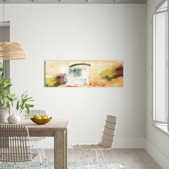 Enigma Panorama Abstract 388 Graphic Art Print on Canvas