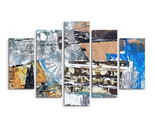 Enigma Abstract 594 Graphic Art Print Multi-Piece Image on Canvas
