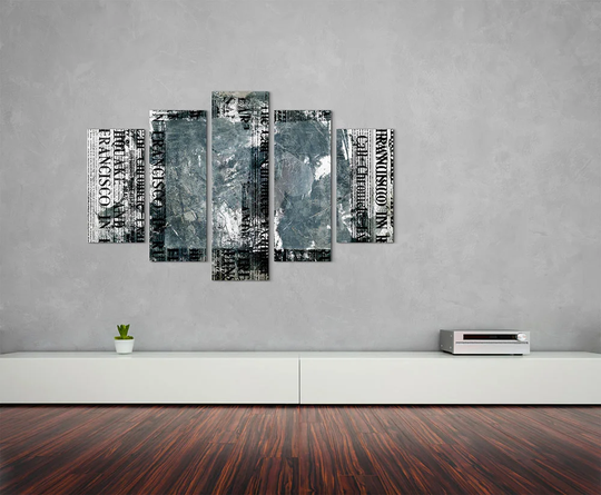 Enigma Abstract 980 Graphic Art Print Multi-Piece Image on Canvas