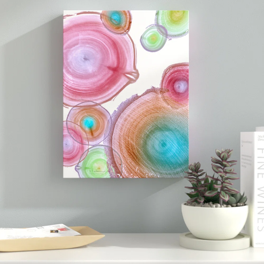 Millenial Tree Ring I - Wrapped Canvas Graphic Art Print