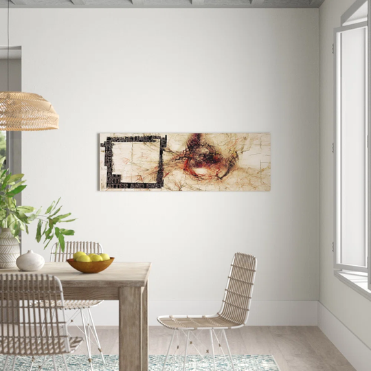 Panorama Abstract 165 Graphic Art Print on Canvas
