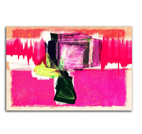 Enigma 035 Abstract Graphic Art Print on Canvas