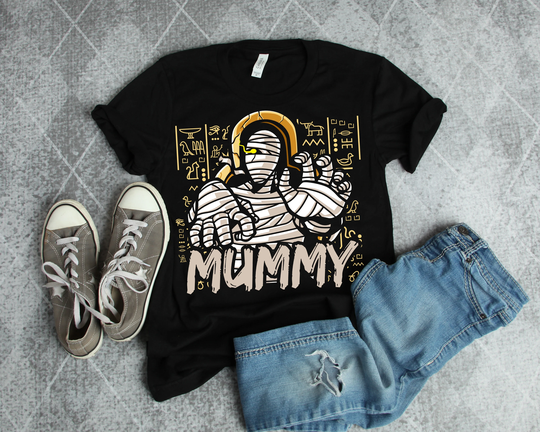 Cool Ancient Egypt Mummy Hieroglyphic Graphic Art Theme Egyptian History Egyptologist & Archaeology Love Short-Sleeve Unisex Gift T-Shirt