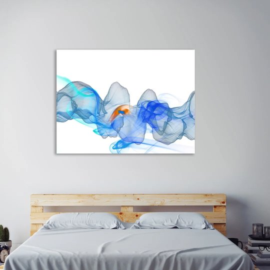 Blue Smoke by Kimberly Allen - Wrapped Canvas Graphic Art Print
