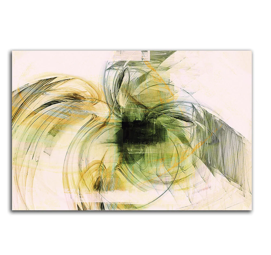Enigma 438 Abstract Graphic Art Print on Canvas