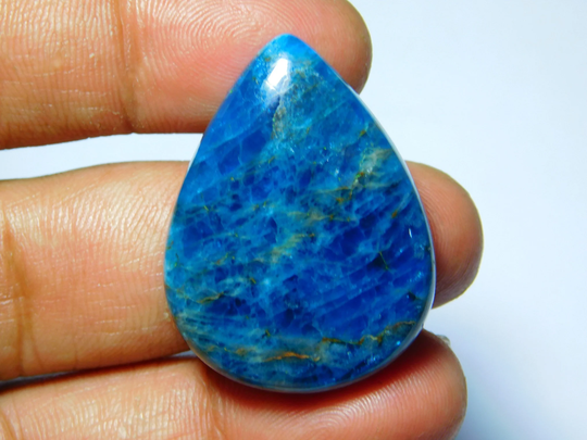 Natural Apatite Gemstone , Cabochons, Hand Polished Loose Stone, Apatite Jewelry 76Cts.(36x27mm
