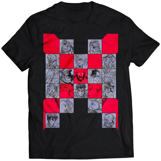 Super Sf2 X Grand Master Challenge Arcade T-Shirt | Vector