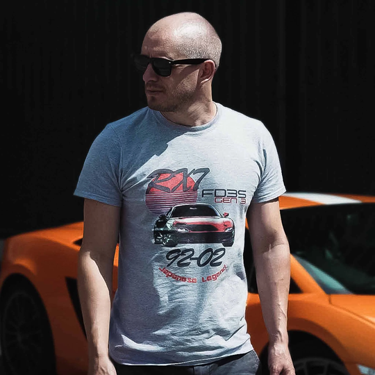 Mazda Rx7 T-Shirt, Turbo Drift Car Shirt, Rotary Engine, Tee, Gift Ideas, Mens For Him, Japanese Car, Clothing, Birthday