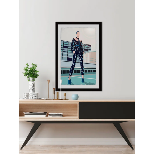 The Top Model - Picture Frame Graphic Art Print on Paper