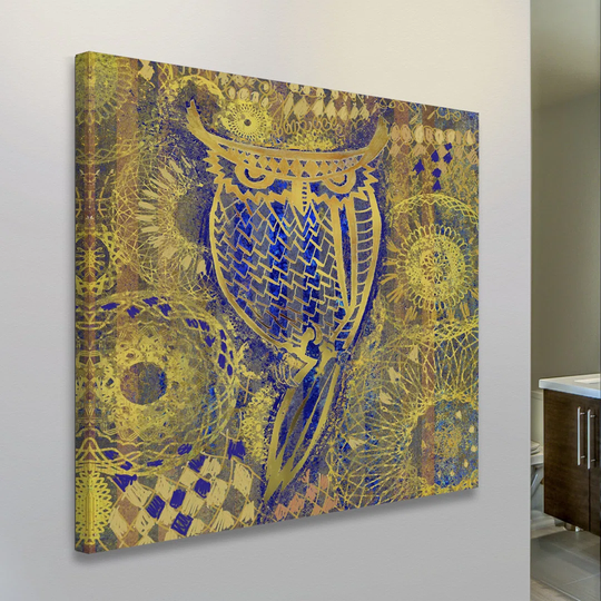 Owl by Rick Novak - Wrapped Canvas Graphic Art Print