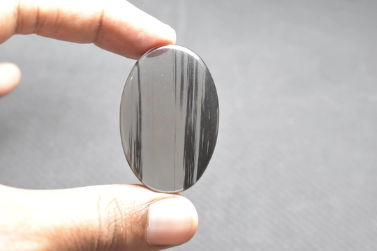 Outstanding Design Midnight Lace Obsidian Cabochon , Transparent Stone. 34Carat 39x26x4mm