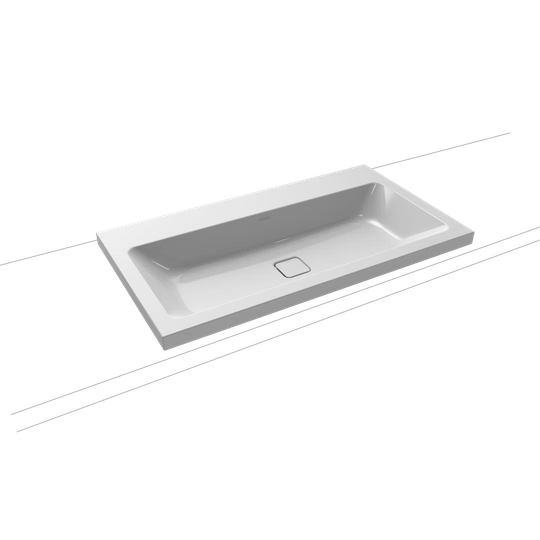 Manhattan Metal Rectangular Countertop Basin Bathroom Sink