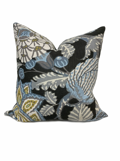 Thibaut Mitford Grey Paramount Collection Cushion Cover Pillow Double Sided