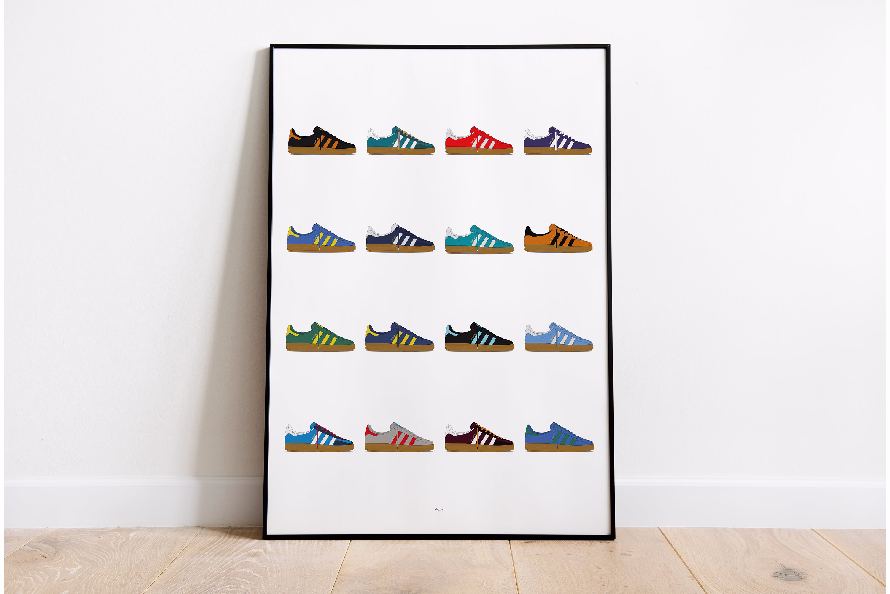 Adidas Gazelle Indoor Colourway Series Poster Print