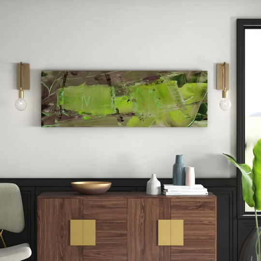 Enigma Panorama Abstract 582 Graphic Art Print on Canvas