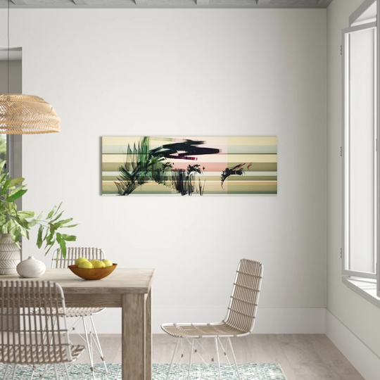Enigma Panorama Abstract 073 Graphic Art Print on Canvas