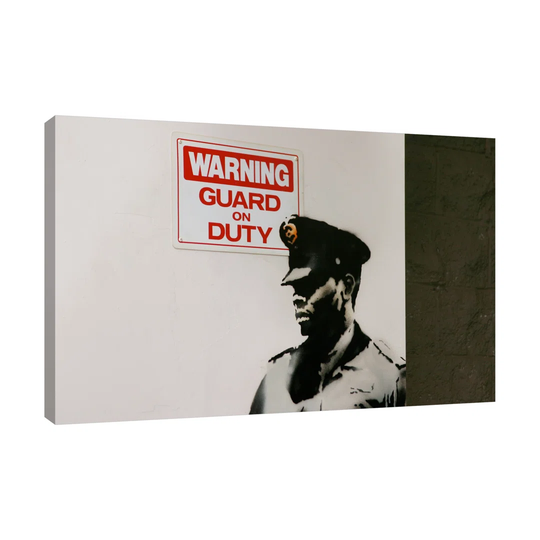 Guard on Duty by Banksy - Wrapped Canvas Graphic Art Print
